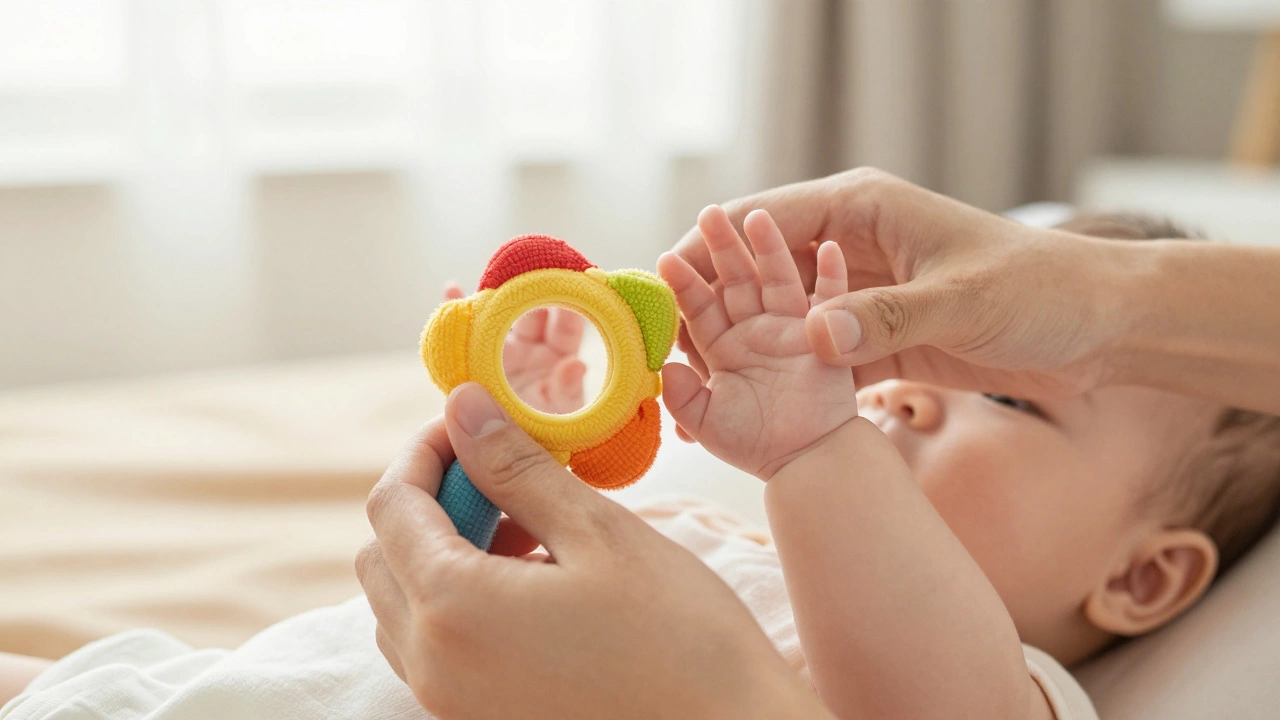 Как научить ребенка хватать игрушки: пошаговое руководство для родителей
